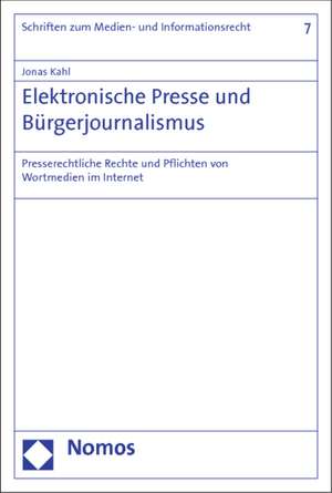 Elektronische Presse und Bürgerjournalismus de Jonas Kahl