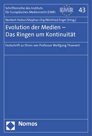 Evolution der Medien - Das Ringen um Kontinuität de Norbert Holzer