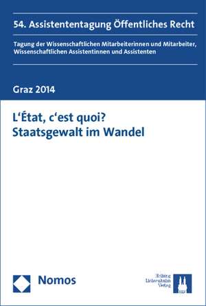 Etat, C'Est Quoi? Staatsgewalt Im Wandel: 54. Assistententagung Offentliches Recht de Lisa Heschl