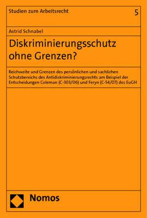 Diskriminierungsschutz ohne Grenzen? de Astrid Schnabel