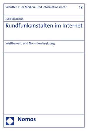 Rundfunkanstalten im Internet de Julia Elixmann