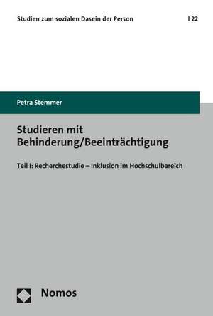 Studieren mit Behinderung/Beeinträchtigung de Petra Stemmer