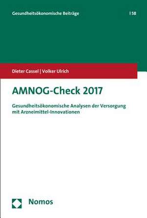 AMNOG-Check 2017 de Dieter Cassel