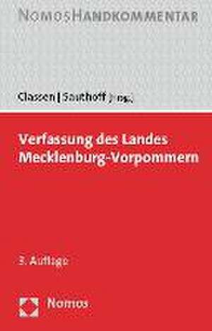 Verfassung des Landes Mecklenburg-Vorpommern de Claus Dieter Classen