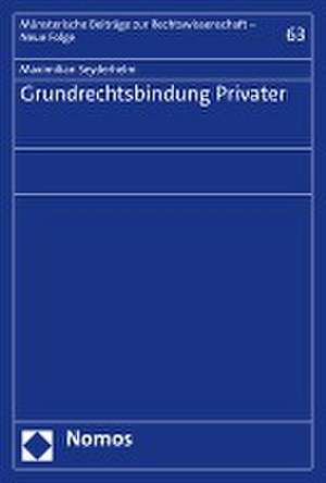 Grundrechtsbindung Privater de Maximilian Seyderhelm