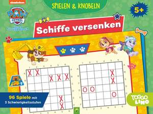 PAW Patrol Schiffe versenken | Spieleblock de Schwager & Steinlein Verlag