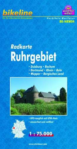 Bikeline Radkarte Deutschland Ruhrgebiet 1 : 75 000 (RK-NRW04)