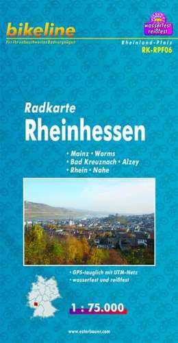 Bikeline Radkarte Rheinhessen 1 : 75 000