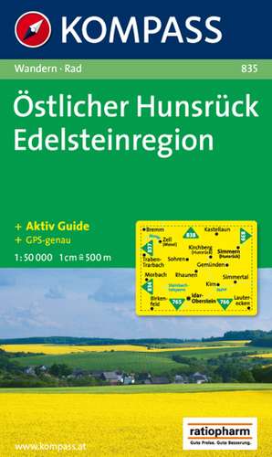 Östlicher Hunsrück - Edelsteinregion 1 : 50 000