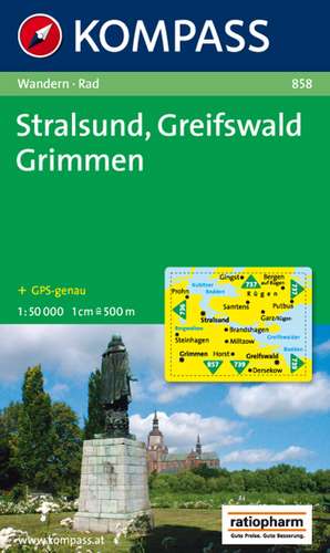 Stralsund - Greifswald - Grimmen 1 : 50 000