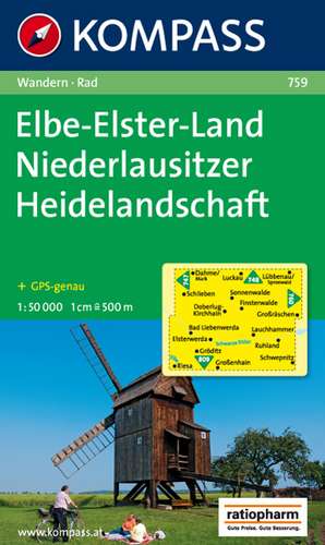 Elbe-Elster-Land - Niederlausitzer Heidelandschaft 1 : 50 000