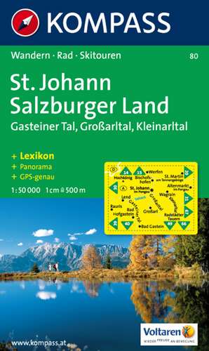 St. Johann im Pongau - Salzburger Land 1 : 50 000 de Kompass-Karten Gmbh