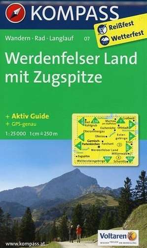 Werdenfelser Land mit Zugspitze 1 : 25 000