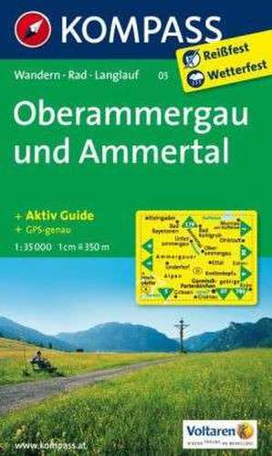 Oberammergau und Ammertal 1 : 35 000