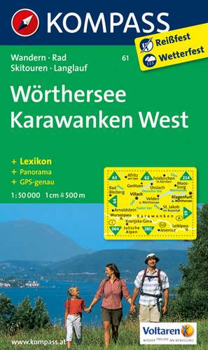 Wörthersee, Karawanken West 1 : 50 000 de Kompass-Karten Gmbh