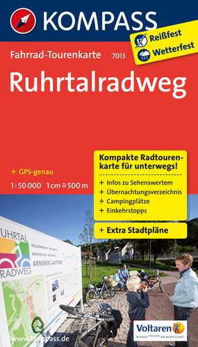 Ruhrtalradweg 1 : 50 000 de Kompass-Karten Gmbh