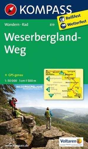 Weserbergland-Weg 1 : 50 000 de KOMPASS-Karten GmbH