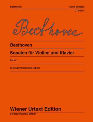 Sonaten für Violine und Klavier I de Ludwig van Beethoven