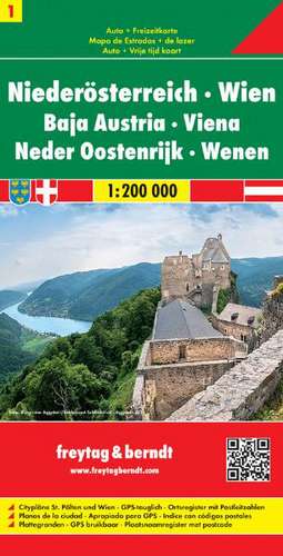 Österreich 01 Niederösterreich, Wien 1 : 200 000