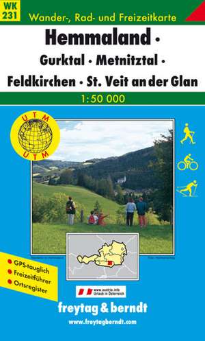 Mittelkärnten. Gurktaler Alpen, Friesach, Feldkirchen, St. Veit an der Glan 1 : 50 000. WK 231