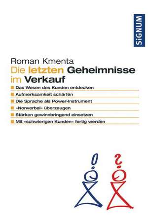 Die letzten Geheimnisse im Verkauf de Roman Kmenta