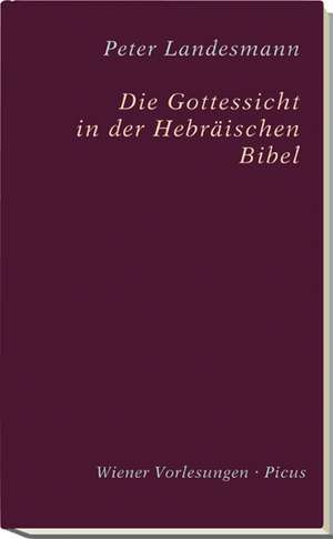 Die Gottessicht in der Hebräischen Bibel de Peter Landesmann