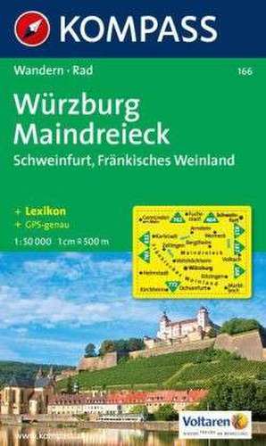 Würzburg - Maindreieck - Schweinfurt - Fränkisches Weinland 1 : 50 000 de Kompass-Karten Gmbh