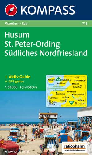 Husum / Sankt Peter-Ording / Südliches Nordfriesland 1 : 50 000 de KOMPASS-Karten GmbH