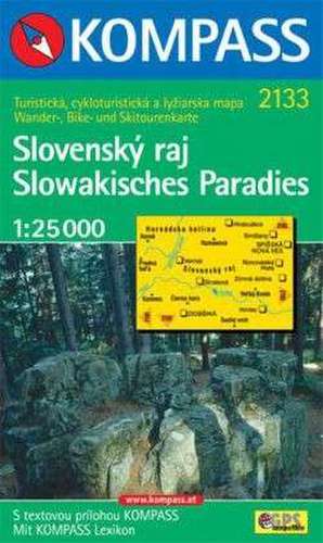 Slowakisches Paradies / Slovensky raj 1 : 25 000. Wander, Bike- und Skitourenkarte