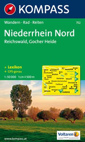 Niederrhein Nord, Reichswald, Gocher Heide 1 : 50 000