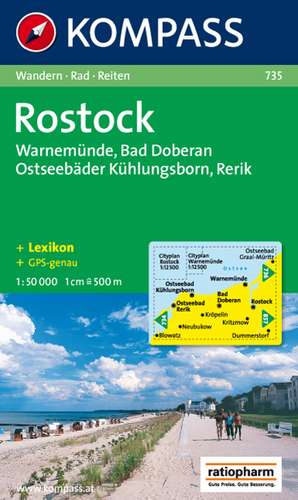 Rostock / Warnemünde / Bad Doberan / Ostseebäder Kühlungsborn / Rerik 1 : 50 000