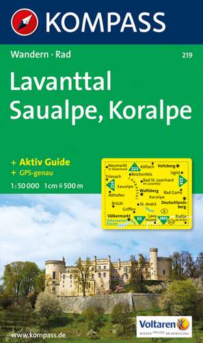 Lavanttal / Saualpe / Koralpe 1 : 50 000 de Kompass-Karten Gmbh