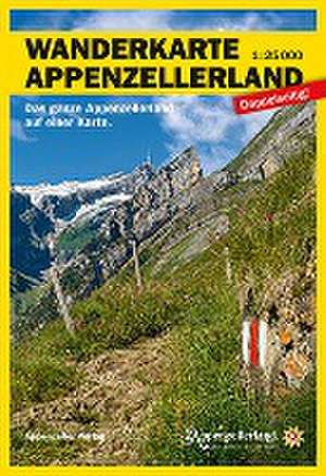 Wanderkarte Appenzellerland 1:25000 de Vaw