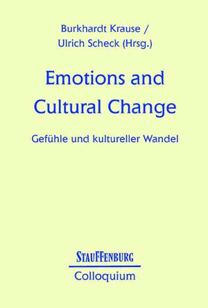 Emotions and Cultural Change de Burkhardt Krause