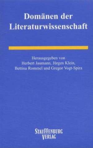 Domänen der Literaturwissenschaft de Herbert Jaumann