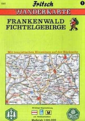 Frankenwald. Fichtelgebirge 1 : 100 000. Fritsch Wanderkarte