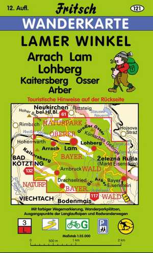 Lamer Winkel 1 : 35 000. Fritsch Wanderkarte