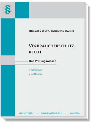Verbraucherschutzrecht de Karl-Edmund Hemmer
