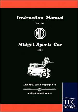 Instruction Manual for the MG Midget Sports Car de Anonym Anonym