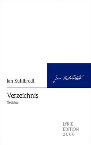 Verzeichnis de Jan Kuhlbrodt