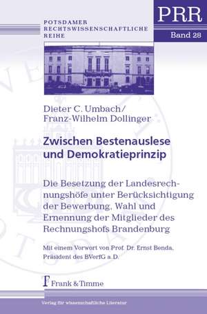 Zwischen Bestenauslese und Demokratieprinzip de Dieter C. Umbach