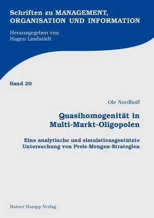 Quasihomogenität in Multi-Markt-Oligopolen de Ole Nordhoff