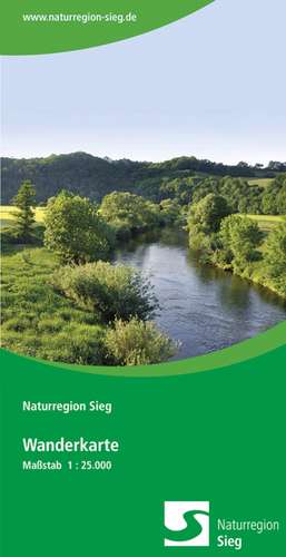 Naturregion Sieg Wanderkarte 1:25 000