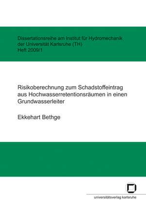 Risikoberechnung zum Schadstoffeintrag aus Hochwasserretentionsräumen in einen Grundwasserleiter de Ekkehart Bethge