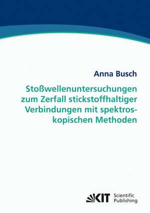 Stoßwellenuntersuchungen zum Zerfall stickstoffhaltiger Verbindungen mit spektroskopischen Methoden de Anna Busch