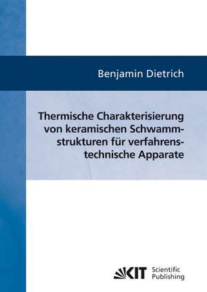 Thermische Charakterisierung von keramischen Schwammstrukturen für verfahrenstechnische Apparate de Benjamin Dietrich