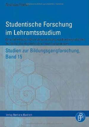 Studentische Forschung im Lehramtsstudium de Andreas Feindt