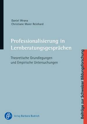 Professionalisierung in Lernberatungsgesprächen de Daniel Wrana