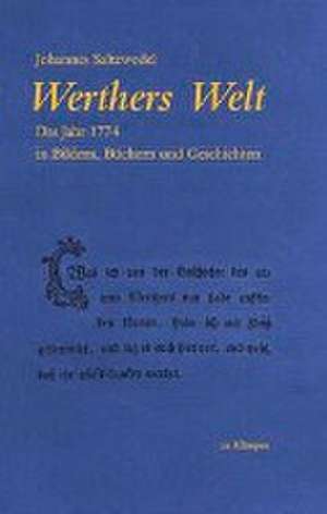 Werthers Welt de Johannes Saltzwedel