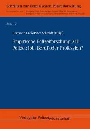 Empirische Polizeiforschung XIII: Polizei: Job, Beruf oder Profession? de Hermann Groß